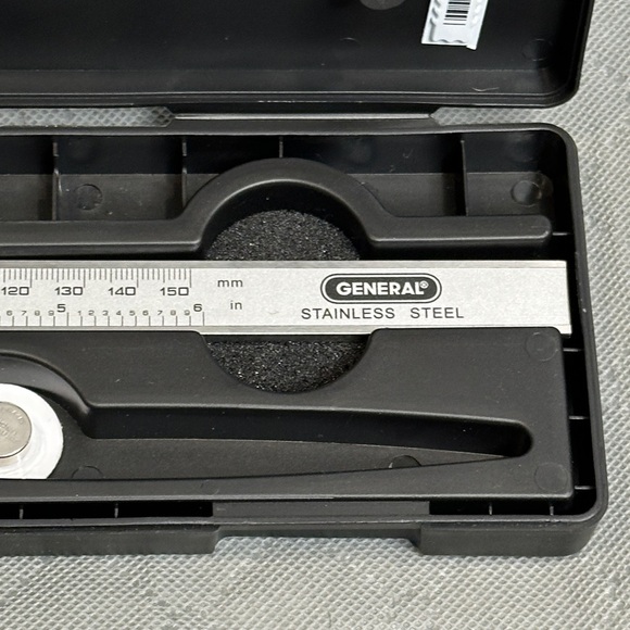 General Stainless Steel Digital Caliper in Black Hard Case Caliper NWOT - Picture 9 of 16